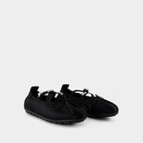 Grip Ballerinas - Simone Rocha - Satin - Black