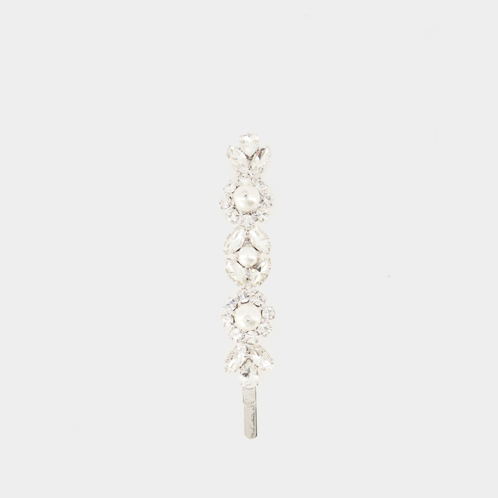 Daisy Floret Hair Clip - Simone Rocha - Brass - White