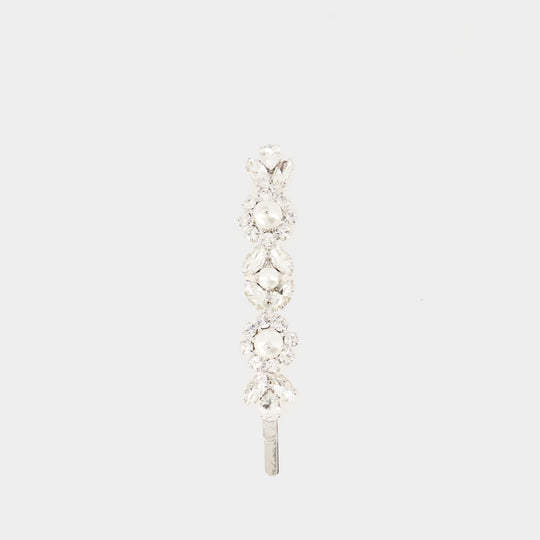 Daisy Floret Hair Clip - Simone Rocha - Brass - White