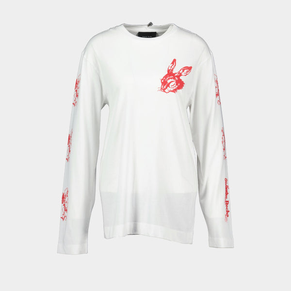 Tシャツ・カットソー Simone Rocha Tortoise & Hare T-Shirt - Cotton - White Tortoise & Hare T-Shirt - Simone Rocha - Cotton - White