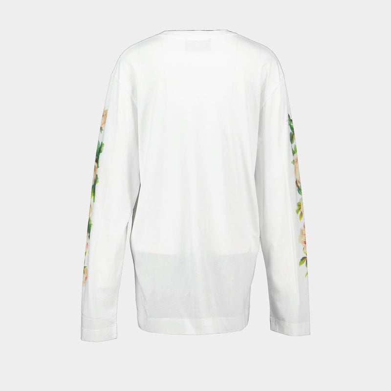 Rose Banquet T Shirt - Simone Rocha - Cotton - White