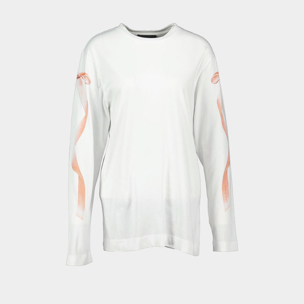 その他 Bow Tail T Shirt - Simone Rocha - Cotton - White Bow Tail T Shirt - Simone Rocha - Cotton - White