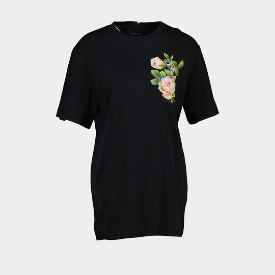 Rose Banquet T Shirt - Simone Rocha - Cotton - Black