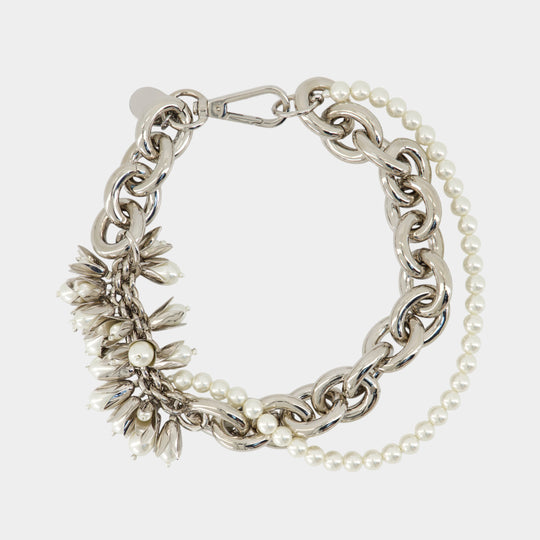 Flower Necklace - Simone Rocha - Pearl - Silver