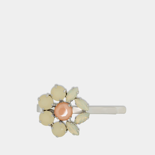 Mini Heartbloom clips - Simone Rocha - Brass - Multi