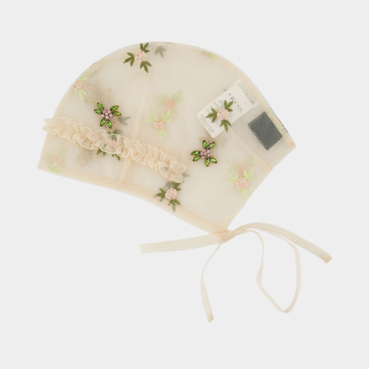 Frill Beanie - Simone Rocha - Synthetic - Beige