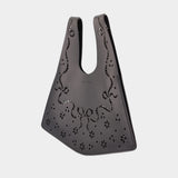 Mini Lasercut Shopper Bag - Simone Rocha - Leather - Black