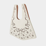 Mini Lasercut Shopper Bag - Simone Rocha - Leather - Ivory
