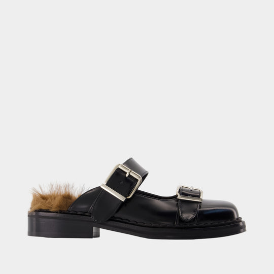 Mary Janes with Buckle - Simone Rocha - Leather - Black