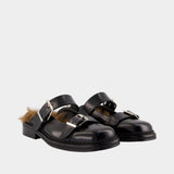 Mary Janes with Buckle - Simone Rocha - Leather - Black