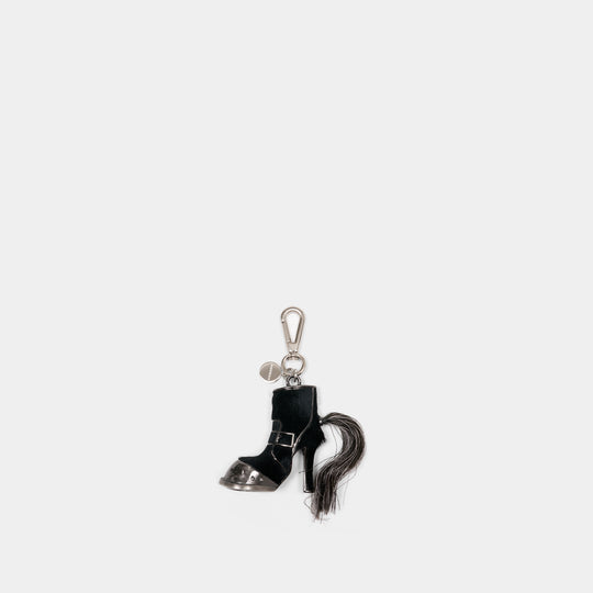 Hoof Boot Keychain - Alexander McQueen - Leather - Black