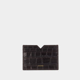 Calli Card Holder - ANINE BING - Leather - Brown