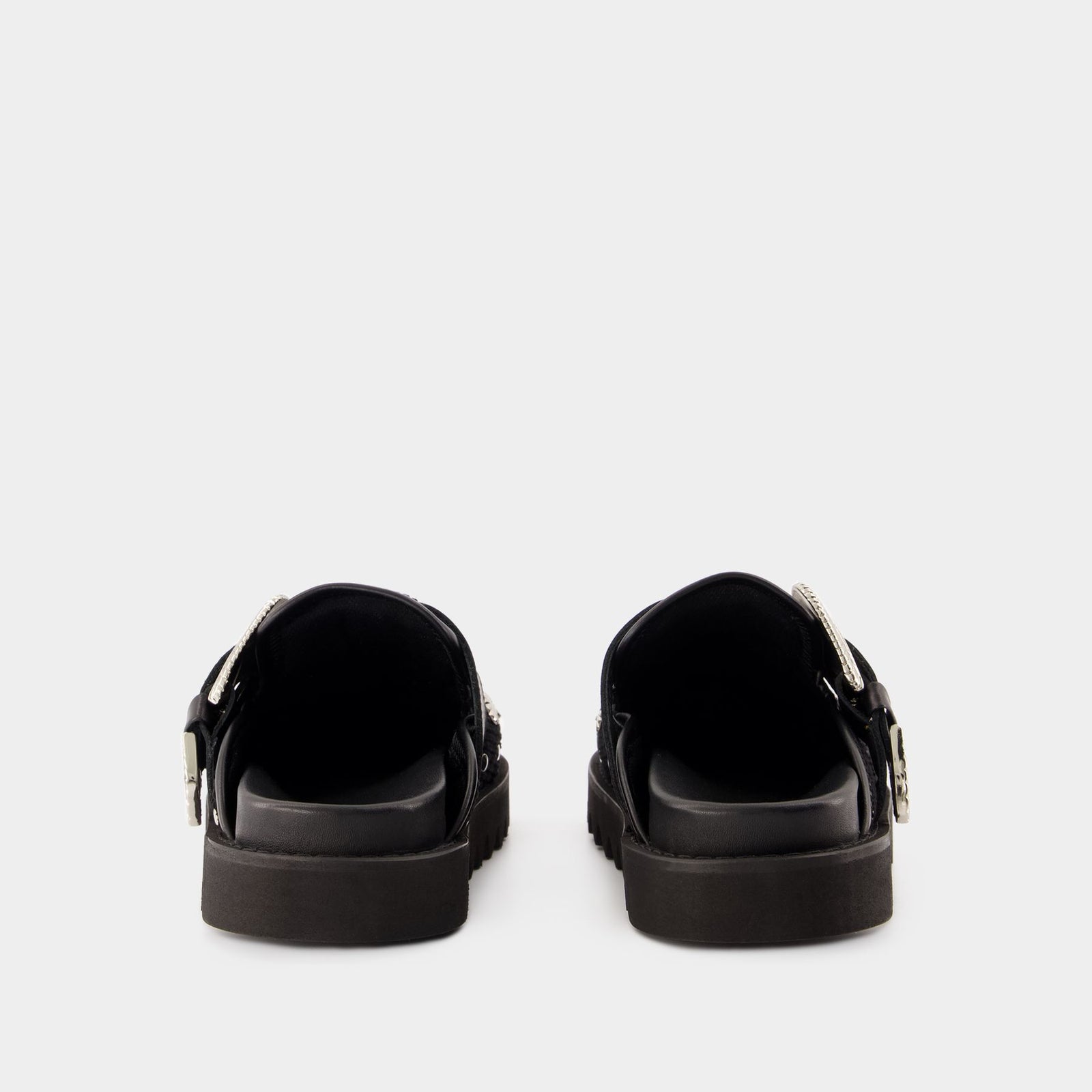 Aj1058 Sandals - Toga Pulla - Cotton - Black Aj1058 Sandals - Toga Pulla - Cotton - Black