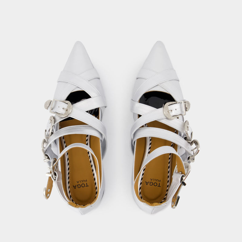 Ballerinas Aj926 - Toga Pulla - Leather - Silver