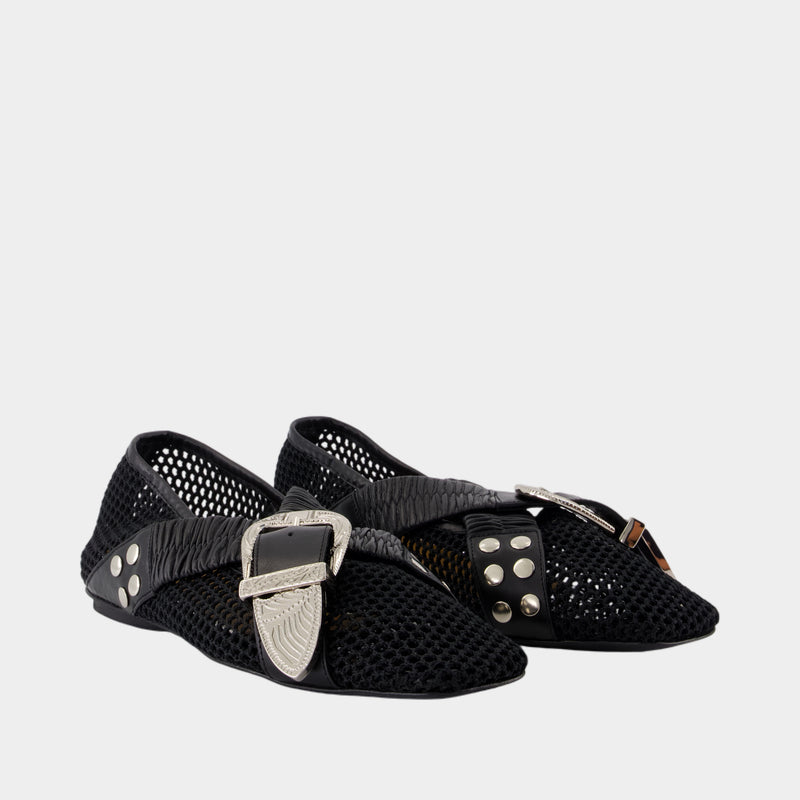 Ballerinas Aj1434 - Toga Pulla - Mesh - Black