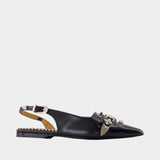 Aj1438 Slingbacks - Toga Pulla - Leather - Black