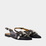Aj1438 Slingbacks - Toga Pulla - Leather - Black