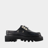 Aj1485 Slides - Toga Pulla - Leather - Black