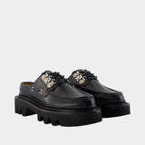 Aj1485 Slides - Toga Pulla - Leather - Black