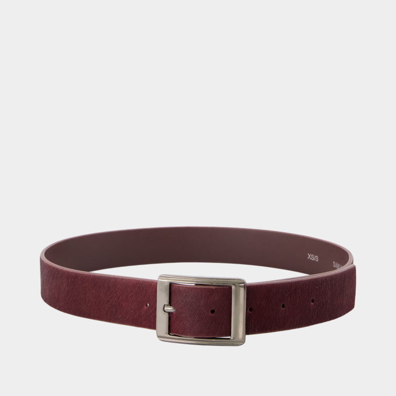 Sapetra Belt - SAMSØE SAMSØE - Leather - Burgundy