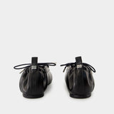 Ballerinas Eyelets - Ganni - Synthetic - Black