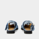 Charms ballerinas - Ganni - Denim - Blue