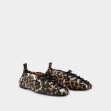 Eyelets Ballerina - Ganni - Denim - Printed