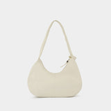 Bou Medium Shoulder Bag - Ganni - Leather - White
