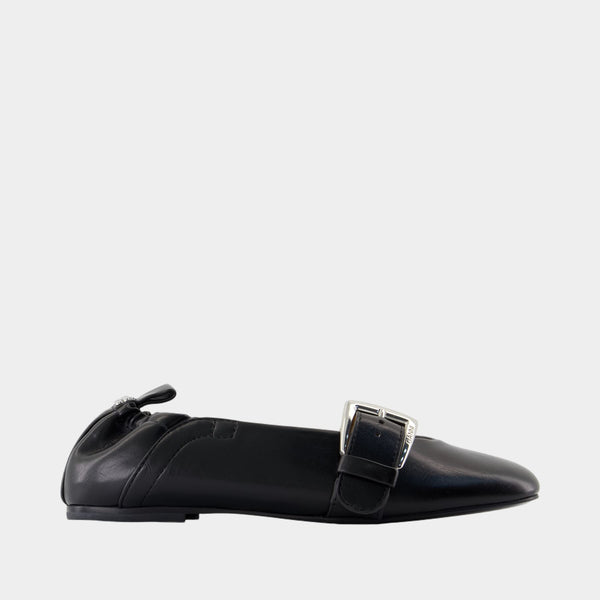 フラットシューズ Butterfly Ballerinas - Ganni - Synthetic - Green Butterfly Ballerinas - Ganni - Synthetic - Black