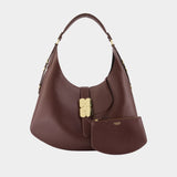 Kat Large Shoulder Bag - Ganni - Synthetic - Brown