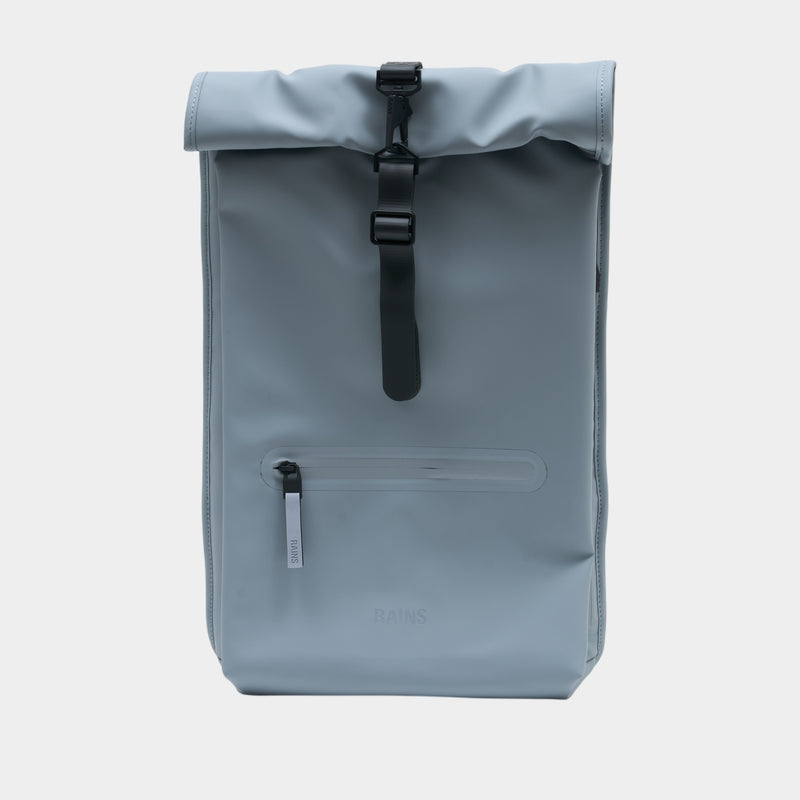 Rolltop W3 Backpack - RAINS - Synthetic - Blue