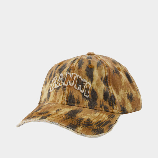 Cap - Ganni - Cotton - Multicolor
