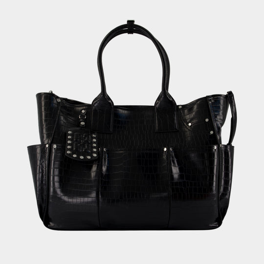 Posy Travel Bag - Ganni - Leather - Black
