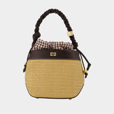Bou Tote Bag - Ganni - Synthetic - Brown
