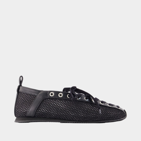 Sporty Ballerinas - Ganni - Synthetic - Black