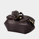Bou East/west Shoulder Bag - Ganni - Synthetic - Brown