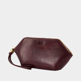 Bou Make Up Pouch - Ganni - Synthetic - Burgundy