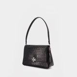 Charlie Shoulder Bag - Tory Burch - Leather - Black