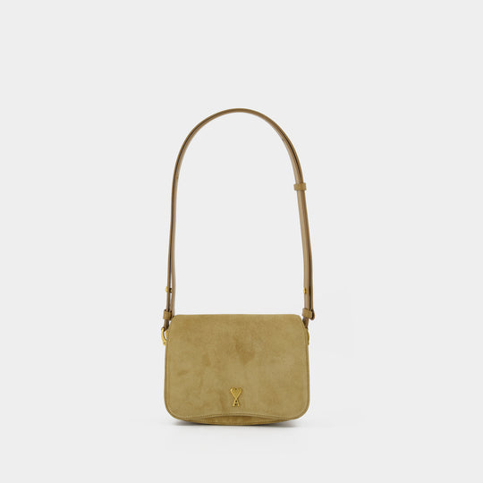 Paris Paris Shoulder Bag - AMI Paris - Leather - Khaki