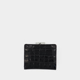Crocodile Small wallet - Vivienne Westwood - Leather - Black