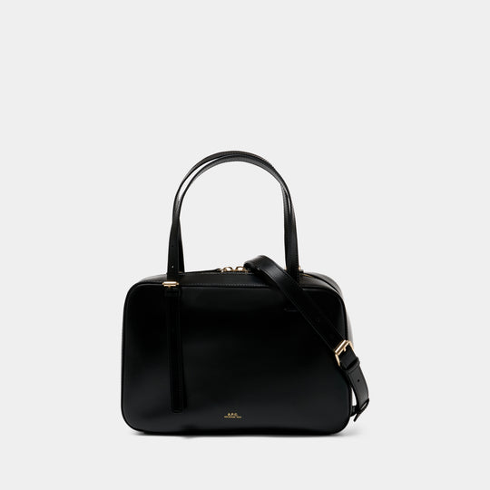 Virginie Box Purse - A.P.C. - Leather - Black