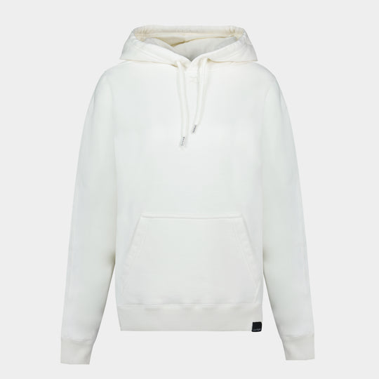 Oversized Hoodie T-Shirt - Courreges - Cotton - White