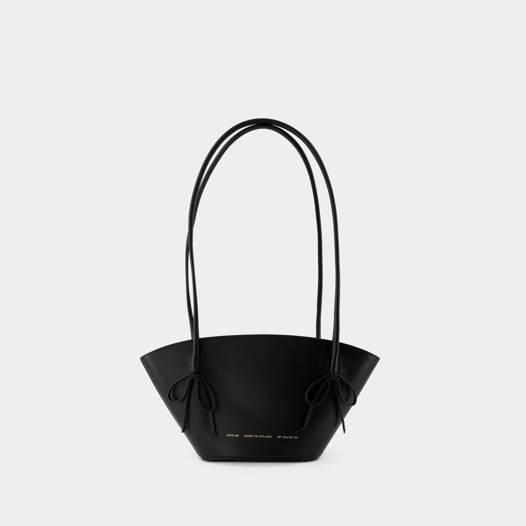 CHYLAK パリジェンヌ風 レザー シェル ハンドバッグ Shell Bags - Chylak