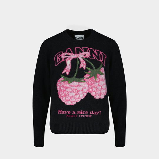 Sweat Graphic - Ganni - Wool - Multi