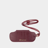 Mimi Glasses Case Charm - AMI Paris - Leather - Burgundy