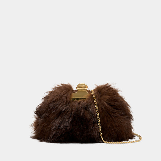 The Small Claw Clip Clutch - Marc Jacobs - Synthetic - Brown