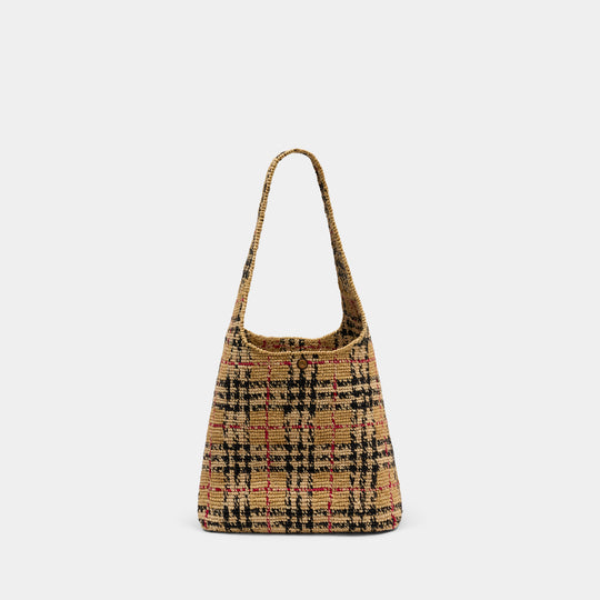 Ll Margate Shoulder Bag - Burberry - Raffia - Beige