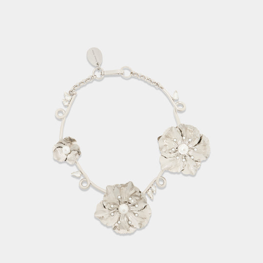 Turbo Blooming Poppy Necklace - Simone Rocha - Metal - Silver