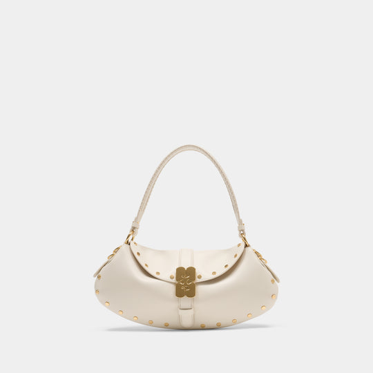 B Kat Purse - Ganni - Leather - White