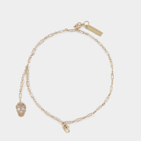 Pave' Skull Bracelet - Alexander McQueen - Metal - Gold